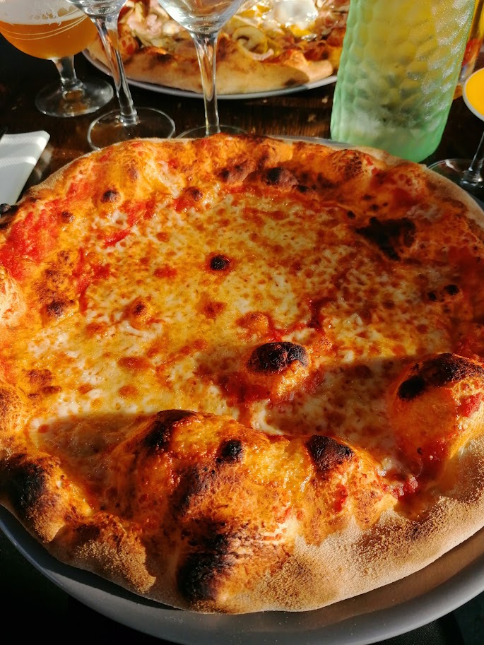 Une pizza gonflée